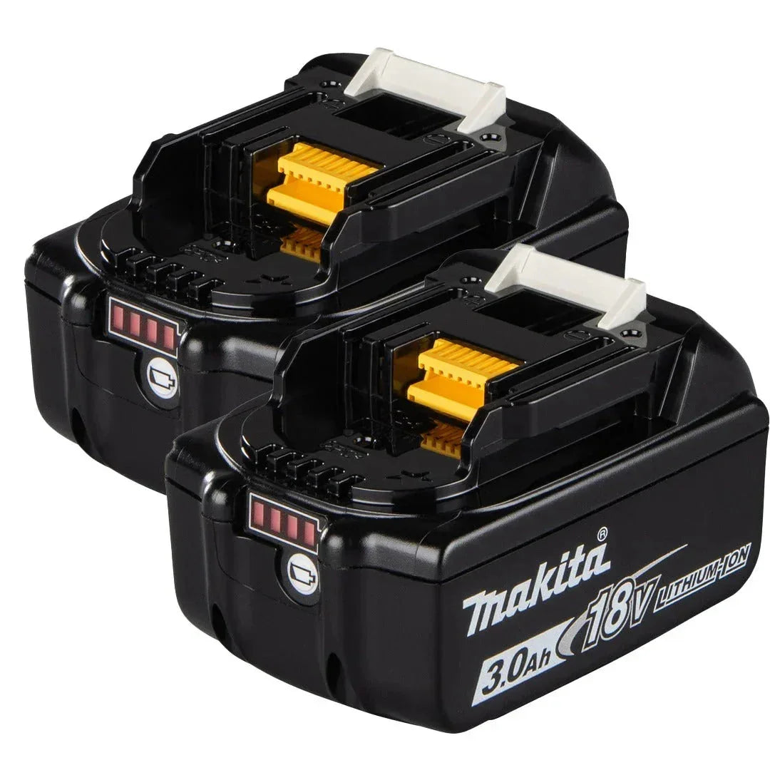 Makita BL1830B 18V LXT Lithium-Ion 3.0Ah Battery Pack – Twin Pack (Upgraded)