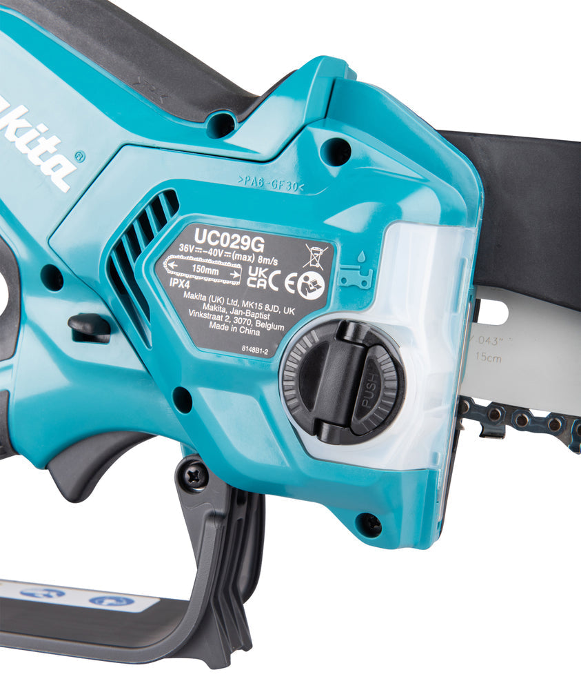 Makita 40V Max XGT Cordless Chainsaw β UC029GZ, 6" Bar, Tool Only